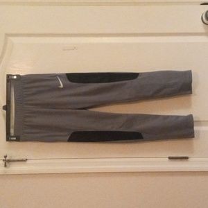 Nike Gray and Black Dri-fit Pants Boys Size Medium